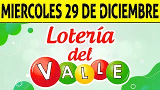 Resultados Lotería del VALLE del Miércoles 29 de Diciembre de 2021 | PREMIO MAYOR 😱💰🚨