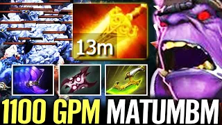 🔥 13min Radiance + Armlet + Phase Boot — 1100 GPM Alchemist Fastest Farm by Matumbaman Dota 2 Pro