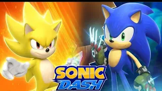 SONIC DASH Gameplay - MOVIE SUPER SONIC VS BOSCAGE MAZE SONIC