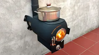 How to make a super effective wall mounted wood stove