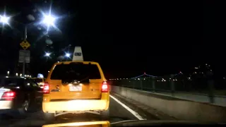 Cruising on FDR Drive at night in New York City 1