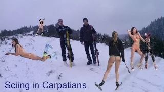 Skiing in the Carpathian Mountains