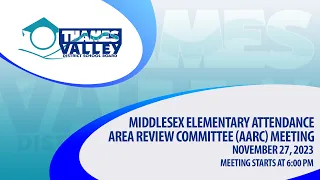 Middlesex Elementary Attendance Area Review Committee (AARC) Meeting