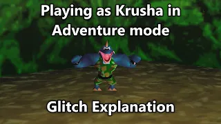 Donkey Kong 64 - Playing as Krusha in Adventure Mode (Glitch Explanation)