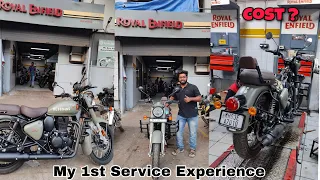 Royal Enfield Classic 350 First Servicing Video | How Much it Cost ? | Marsh Grey Reborn 2022