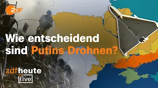 Iranische Kamikaze-Drohnen: Militärexperte über ukrainische Verteidigung | ZDFheute live