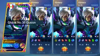HOW TO PLAY GUSION IN SOLO RANK? (best build & emblem)