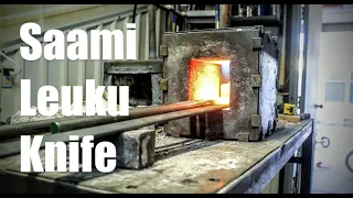 Forging The Indigenous Saami Leuku Big Knife Of Northwoods Chopper Edge Profile Tutorial 5160 Steel