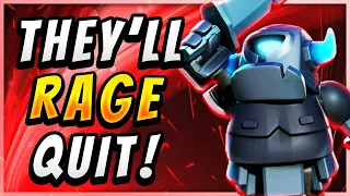 NO SKILL NEEDED! MAKE PRO PLAYERS RAGE with GIANT BRIDGE SPAM! — Clash Royale