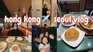 traveling to hong kong for the first time! + meeting new friends in seoul