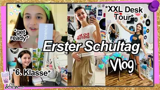 Erster Schultag XXL Vlog! 😍 *6.Klasse*📚 Desk Tour, besonderer Unterricht | Ganzer Tag! 💜 Alles Ava