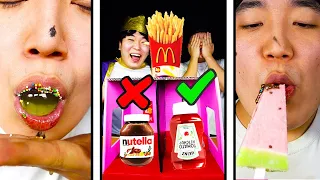 Mystery Sauce Challenge || Funny Mukbang || TikTok Video