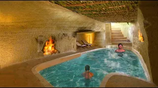 Unbelievable! 60 day Build Underground Swimming Pool In Underground House [ Full Video ]
