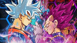 Ultra Instinct Goku vs Ultra Ego Vegeta Battle - God vs God