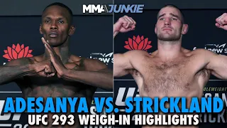 Sean Strickland Needs Curtain, Israel Adesanya Makes Weight For UFC 293 Title Fight