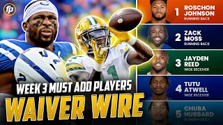 Week 3 Waiver Wire Pickups | Must-Have Players to Add to Your Roster (2023 Fantasy Football)