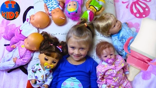 Playing Baby Born & Reborn Dolls Играем с Куклами Беби Бон укладываем спать Малышей Видео для детей