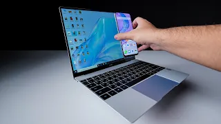 Huawei Matebook X ||الميزة ديه هيا مستقبل اللابتوبات ( هتغنيك عن الموبايل خالص)