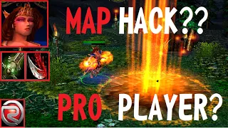 DOTA LINA MAP HACK OR PRO PLAYER? CRAZY END (GOOD GAME)