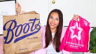 HUGE BOOTS & SUPERDRUG HAUL.. Affordable Makeup & Skincare! (dupes, dupes, dupes) | Imogenation