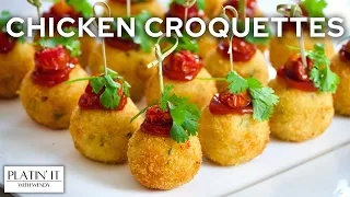 Delicious EASY Chicken Croquettes | Chicken Appetizer