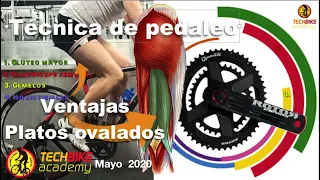 Técnica de pedaleo y ventajas de los platos ovalados