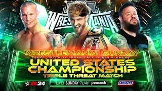 WRESTLEMANIA 40 Randy Orton vs Kevin Owens vs Logan Paul - Triple Threat Match Prediction WWE 2K23