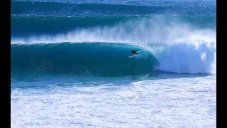 Surfing BIG Cyclone Seth on Kirra point part 1 - the sunrise session...