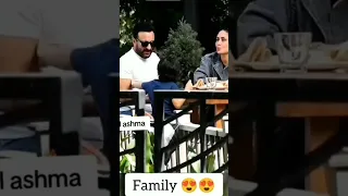 Saif Ali Khan and Kareena Kapoor with his cute family 🥰🥰 #shortsvideo #bollywood #shortfeed #short