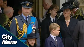 The Royal Family leaves Windsor following Committal Service for Queen Elizabeth II