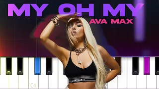 Ava Max - My Oh My  (Piano Tutorial)
