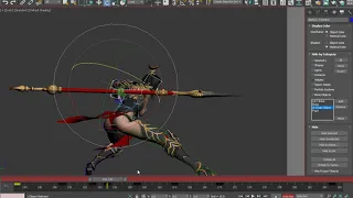 공격 모션 제작 시 반대 팔 오버랩핑 간단하게 주기!!(Simple overlapping cycle on the arm)게임애니메이션[3DS MAX]