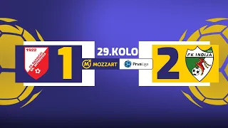 Mozzart Bet Prva liga Srbije 2023/24 - 29.Kolo: RADNIČKI SM – INĐIJA TOYO TIRES 1:2 (0:1)