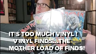 IT'S TOO MUCH VINYL ! VINYL FINDS.....THE MOTHERLOAD OF FINDS !