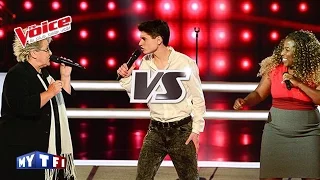 Johnny Hallyday – La musique que j'aime | David Thibault VS Olympe VS Ketlyn| The Voice 2015| Battle