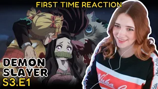 Welcome BACK | Demon Slayer S3 E1 | First time REACTION