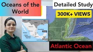 World Map: Oceans - Atlantic Ocean (अटलांटिक महासागर) in detail