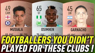 FOOTBALLERS YOU DIDN'T KNOW PLAYED FOR THESE CLUBS! 😱 FT. MUSIALA, OSIMHEN, GARNACHO... etc