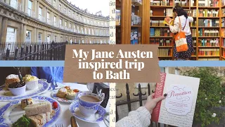 My Jane Austen inspired trip to Bath | Afternoon tea and book shopping 📚