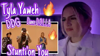 Tyla Yaweh ft. DDG & Dame D.O.L.L.A -Stunin' On You ( Remix - Official Music Video ) REACTION !!