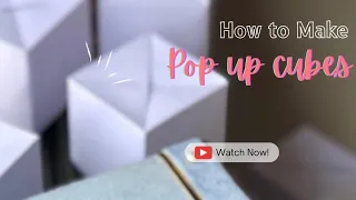 DIY Easy Pop up cube tutorial || Make jumping cubes at home 😍 Best surprise gift