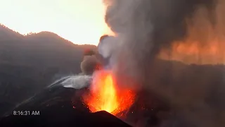 Cumbre Vieja volcano La Palma - Dawn