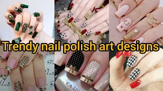 beautiful attractive nail art design|nail polish art designs|nail paint idea for girl#nailart#nails