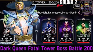 Dark Queen’s Fatal Tower Bosses Battle 200 Fight + Reward | Talent Tree setup | MK Mobile