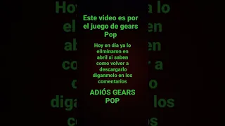 ADIÓS GEARS POP