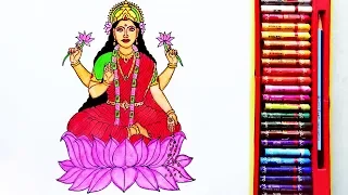 How to Draw Lakshmi Devi Easily | Dipawali Special Drawing | Lakshmi Mata | By Drawing Art