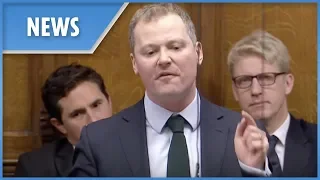 MP Neil O'Brian attacks the Labour benches during PMQs