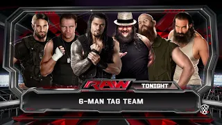 The Shield vs The Wyatt Family(WWE2K15)RAW(Tagteam 6man)