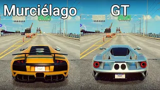 NFS Heat: Lamborghini Murciélago SV vs Ford GT - Drag Race