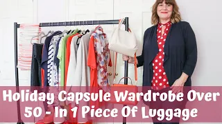 Holiday Capsule Wardrobe Over 50 - UK Staycation in one piece of luggage